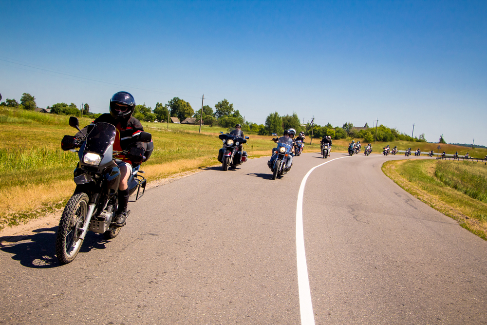 motorcycle riders on a trail