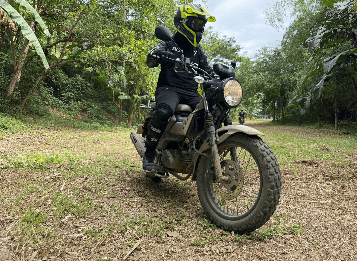 rider on a trail ride min